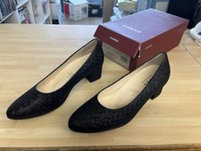 Hassia Schuh Pumps Damen Gr.7 schwarz/multi Nr.113