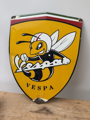 Emaille vespa schild - schild, oldtimer
