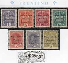 ITALIEN. BESETZUNG TRENTIN 1-10* Aufdr. falsch = REGNO d`ITALIA TRENTINO #N33-42