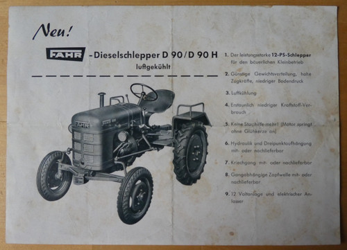 Fahr traktor - d, h