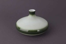 Arzberg Porzellan Vase grün-weiß