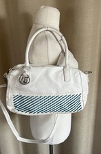 * MARINA GALANTI elegante Tasche Handtasche Bag weiß/türkis *