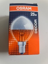 OSRAM DECOR P SILV 25 TROPFEN E14 25W KUPPENVERSPIEGELT SILBER Glühlampe DIMMBAR