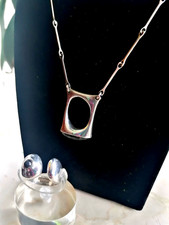 Schmuckset Lapponia Kette und Ring 925er Silber mit blauem Stein