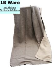 Kuscheldecke Baumwolle Dralon Wohndecke 150x200 weich warm Biederlack braun 1b