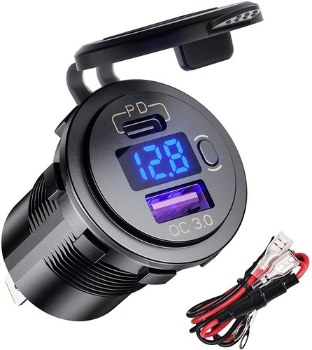 12v usb auto - qc, pd