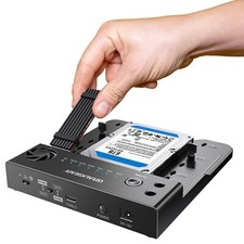 Klonstation Dockingstation Bidirektional Klonen für M.2 SSDs 2,5" 3,5" SSD HDD