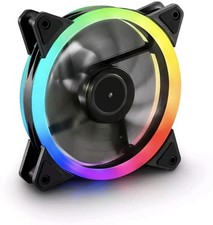 Sharkoon Shark Blades RGB 120 mm Gehäuselüfter MSI Asus Aura PC Computer schwarz