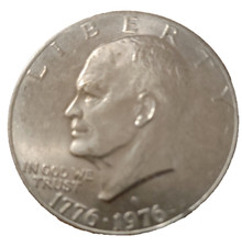 USA 1 One Dollar 1976 Eisenhower,  Kupfer Cupronickel Münze Erinnerg. 1776-1976