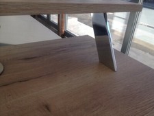 Barkonsole Korfu schräg 60° Tresenstütze Küchentheke hochglanz verchromt