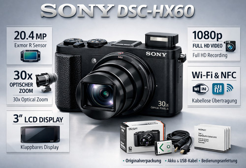Sony dsc hx60 schwarz - sony,