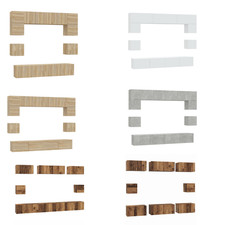 8-tlg. TV-Schrank-Set Anbauwand Wohnzimmer Schrankwand TV-Möbel Holzwerkstoff