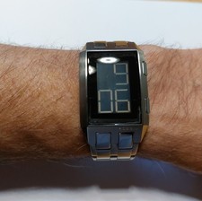 FOSSIL FS-4340 Armbanduhr Herren ☆Digital☆selten☆neue Batterie ☆