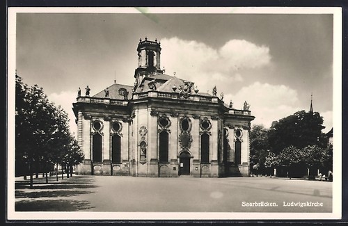 Ansichtskarte saarbrücken - ansichtskarte,