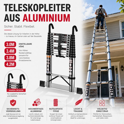 Teleskopleiter ausziehbar