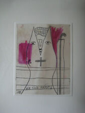 Norbert Fleischer Maler Original Zeichnung Kunstwerk Papst Einzelstück signiert