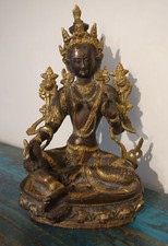 Feine GRÜNE TARA Statue Nepal