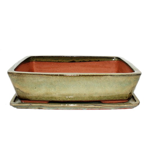 Bonsai schale mit unterteller - mit,