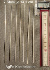 Silber Palladium Kontaktdraht AgPd30 0,7mm 7x14 cm Silberdraht Recycling Schmuck