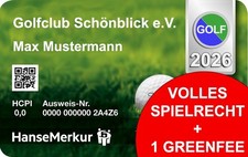 Fernmitgliedschaft Golfclub