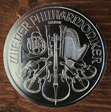 20 Wiener Philharmoniker a 1 oz, Silber 1 Tube OVP Prägung 2011