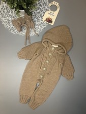 Handgestrickte Babyset Gr