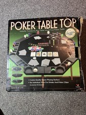 Cardinal Poker Tischplatte 35 x 35 Zoll Pokermatte 8 Spieler faltbar schwarz