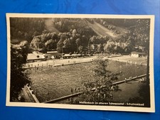 Mellenbach im oberen Schwarzatal - Schwimmbad • Postkarte 1956 gelaufen
