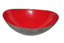 Krenit Emaille Schale Schüssel Entwurf Herbert Krenchel Dänisches Design Torben