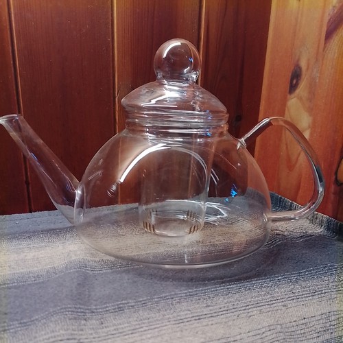 Teekanne aus glas mit - 1,