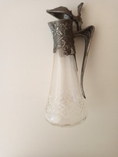 Jugendstil Glaskaraffe, mit