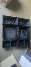 IKEA Schubladen-Organizer / Kästen – Schwarz – 8-teilig