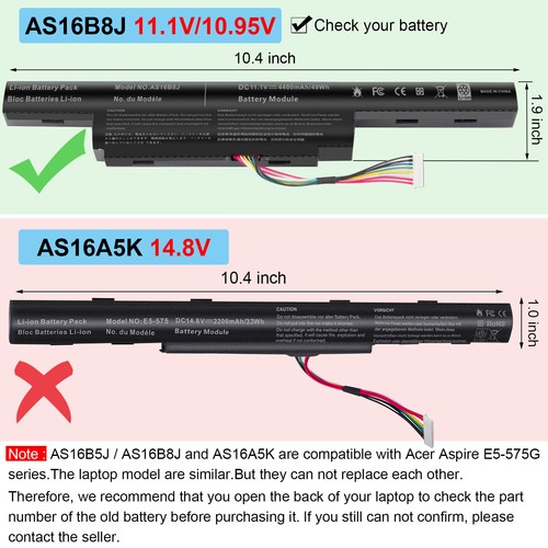 Akku as16b5j as16b8j - as16b8j, für