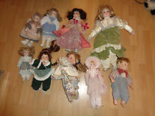 9 Puppen, Keramik,Größe