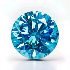 1Ct Moissanit Seablue