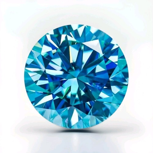 1ct moissanit seablue - 1ct,