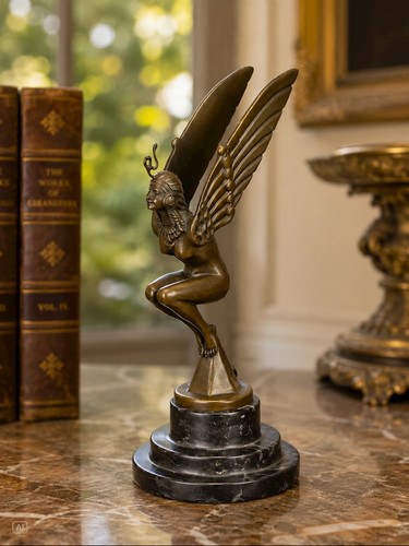 Ein bronze automaskottchen - ein, bronze-automaskottchen
