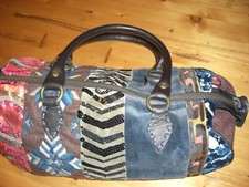 modische Handtasche Damen   Leder/Samt