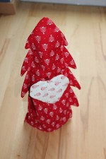 Flaschenhülle Flaschenverpackung Deko Wein Flasche rot Tannenbaum