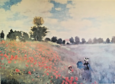 Leinwanddruck Claude Monet Mohnfeld 118x85cm gebraucht TOP ART Milano