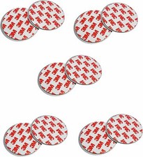 5x Mini Rauchmelder Magnethalter Magnet Befestigung Halterung Klebepad 3M Magnet