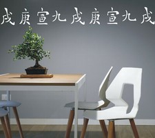 Asiastyle, Wandschablone, Malerschablone, Schablone, chinesische Schriftzeichen