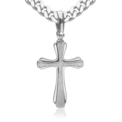 Herren halskette mit kreuz - herren,