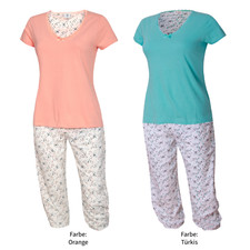 Damen Schlafanzug kurzarm