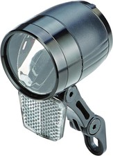 LED Fahrrad Scheinwerfer 100 Lux Sensor Standlicht Fahrradlampe Nabendynamo Alu