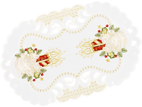 Tischläufer weihnachten oval - tischläufer,