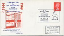 GB SONDERVERANSTALTUNGSSTEMPEL 1969 25. JAHRESTAG der ANTILOPE MOTORRADCLUB