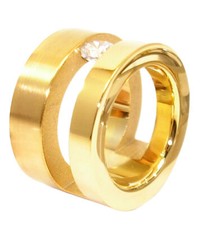 Edelstahlringe Damen mit Stein