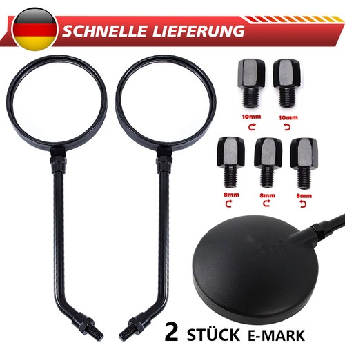 Paar rund motorrad spiegel - 1,