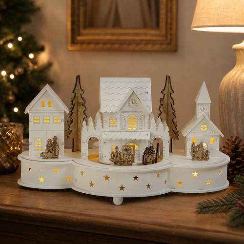 Led weihnachtsdorf mit - led,